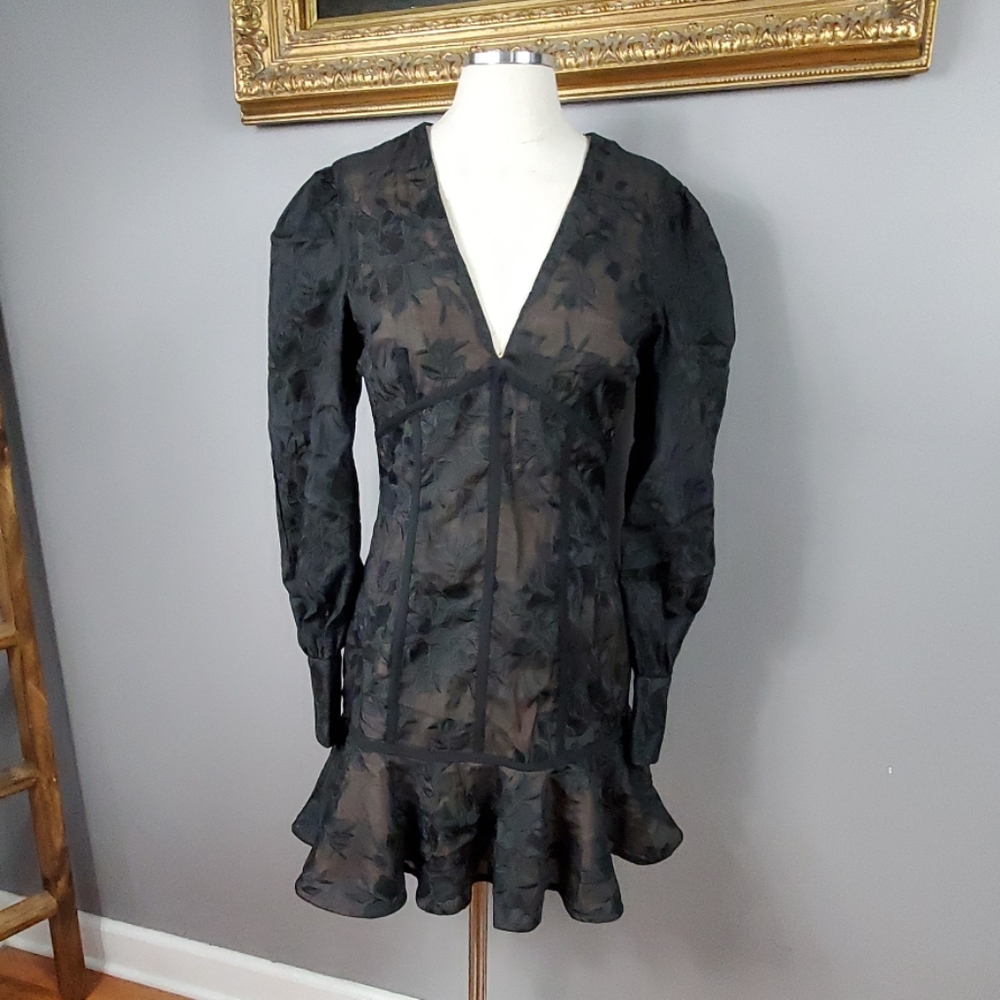 Keepsake Wonderland Cocktail Dress in Black